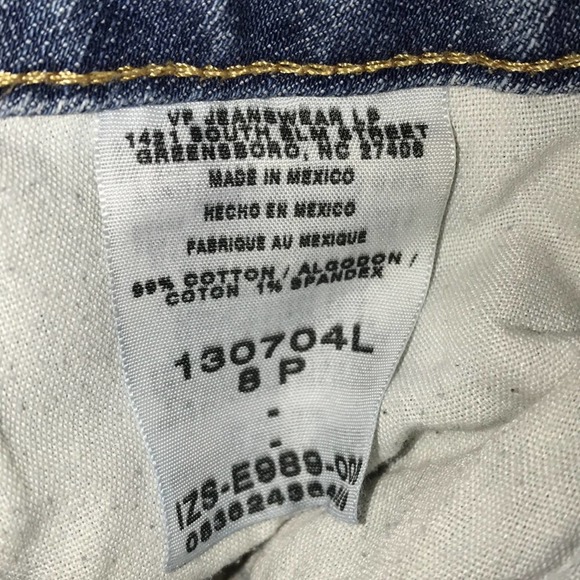VF JEANSWEAR COMFORTABLE STRETCH JEANS SIZE 8 PETITE - Picture 4 of 6